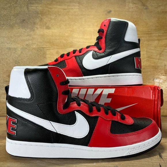 Nike Shoes - NEW Nike Terminator High Womens Size 11.5 Shoes Sneakers Black/University Red
